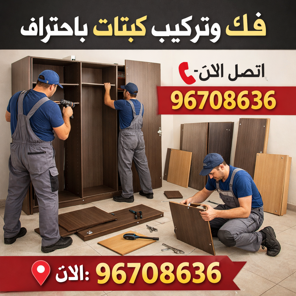 فنيين للتركيب والفك باحتراف نجار كبتات
